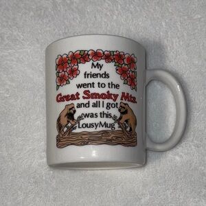 VTG 80s 'My friends went to the GreatSmokyMts and all I got was this LousyMug'